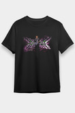 Steve Vai Baskılı Unisex Siyah Tişört - Tshirt