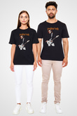Steve Vai Baskılı Unisex Siyah Tişört - Tshirt