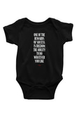 Sting Baskılı Unisex Siyah Bebek Body - Zıbın