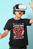 Stitch Pool Secret Wars Baskılı Unisex Siyah Çocuk Tişört