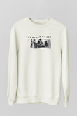 Stone Roses Baskılı Beyaz Unisex Sweatshirt