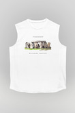 Stonehenge Beyaz Unisex Kolsuz Tişört