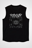 Stormlord Baskılı Unisex Siyah Kolsuz Tişört - Tshirt