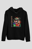 Stratovarius Baskılı Unisex Siyah Kapüşonlu Sweatshirt