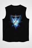 Stratovarius Baskılı Unisex Siyah Kolsuz Tişört - Tshirt