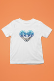 Su Topu Baskılı Unisex Beyaz Çocuk Tişört - Tshirt