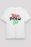 Su Topu Baskılı Unisex Beyaz Tişört - Tshirt