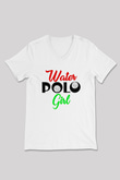 Su Topu Baskılı Unisex V Yaka Tişört - Tshirt