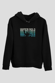 Su Topu - Water Polo Baskılı Unisex Siyah Kapüşonlu Sweatshirt