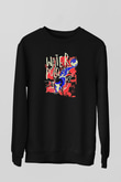 Su Topu - Water Polo Baskılı Unisex Siyah Sweatshirt