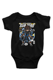 Subzero Baskılı Unisex Siyah Bebek Body - Zıbın
