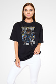 Subzero Baskılı Unisex Siyah Oversize Tişört