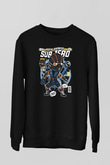 Subzero Baskılı Unisex Siyah Sweatshirt