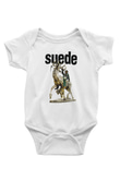 Suede Baskılı Beyaz Unisex Bebek Body - Zıbın