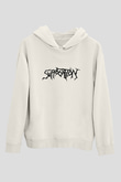 Suffocation Beyaz Unisex Kapşonlu Sweatshirt