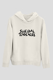 Suicidal Tendencies Beyaz Unisex Kapşonlu Sweatshirt