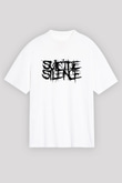 Suicide Silence Beyaz Unisex Oversize Tişört T-Shirt - Oversize Tişört Fabrikası