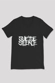Suicide Silence Siyah Unisex V Yaka Tişört T-Shirt
