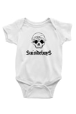 Suicideboys - $uicideboy$ Baskılı Beyaz Unisex Bebek Body - Zıbın
