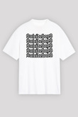 Suicideboys - $uicideboy$ Baskılı Beyaz Unisex Oversize Tişört - Tshirt
