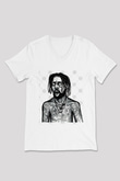 Suicideboys - $uicideboy$ Baskılı Beyaz Unisex V Yaka Tişört - Tshirt