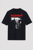 Suicideboys - $uicideboy$ Baskılı Unisex Siyah Oversize Tişört - Tshirt