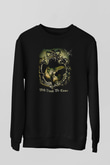 Summoning Baskılı Unisex Siyah Sweatshirt
