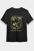 Summoning Baskılı Unisex Siyah Tişört - Tshirt
