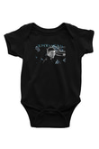 Supernatural Baskılı Unisex Siyah Bebek Body - Zıbın