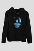 Supernatural Baskılı Unisex Siyah Hoodie