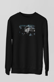 Supernatural Baskılı Unisex Siyah Sweatshirt