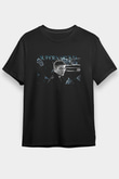 Supernatural Baskılı Unisex Siyah Tişört - Tshirt