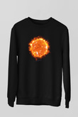 Süpernova Siyah Unisex Sweatshirt