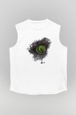 Swallow The Sun Baskılı Beyaz Unisex Kolsuz Tişört - Tshirt