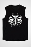 Swallow The Sun Baskılı Unisex Siyah Kolsuz Tişört - Tshirt