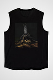 Swallow The Sun Baskılı Unisex Siyah Kolsuz Tişört - Tshirt