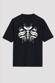 Swallow The Sun Baskılı Unisex Siyah Oversize Tişört - Tshirt