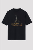 Swallow The Sun Baskılı Unisex Siyah Oversize Tişört - Tshirt
