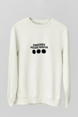Swedish House MafiaBaskılı Beyaz Sweatshirt