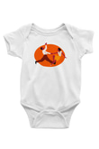 Swing Baskılı Beyaz Unisex Bebek Body - Zıbın