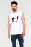 Swing Beyaz Unisex Kolsuz Tişört