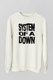System of a Down Beyaz Unisex Sweatshirt