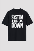 System of a Down Siyah Unisex Oversize Tişört T-Shirt