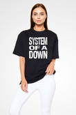 System of a Down Siyah Unisex Oversize Tişört T-Shirt