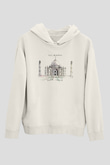 Tac Mahal Beyaz Unisex Hoodie