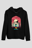 Tac Mahal Siyah Unisex Hoodie