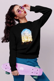 Tac Mahal Siyah Unisex Sweatshirt