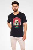 Tac Mahal Siyah Unisex Tişört T-Shirt - TişörtFabrikası