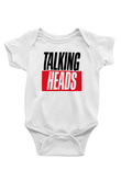 Talking Heads Baskılı Beyaz Unisex Bebek Body - Zıbın