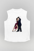 Tango Beyaz Unisex Kolsuz Tişört